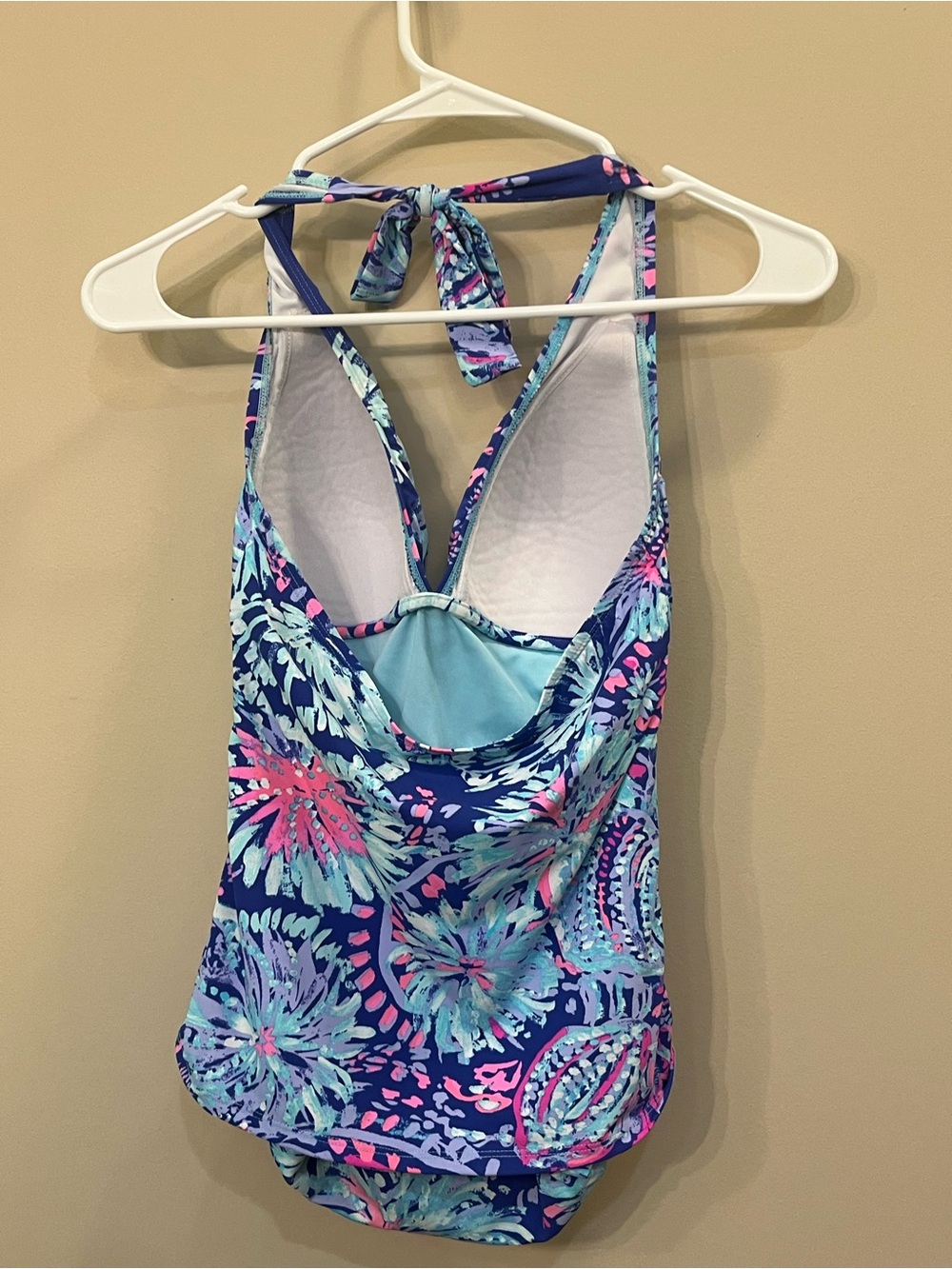 Lilly Pulitzer tropical floral tankini top colorful beach sz 6 - Picture 4 of 7